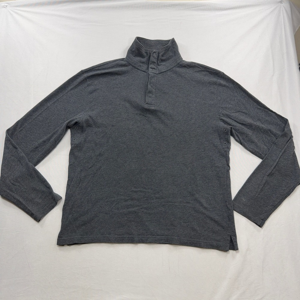 Etiqueta Negra Pullover Classic Cars Quarter Zip Charcoal Gray‎ Mens XL
